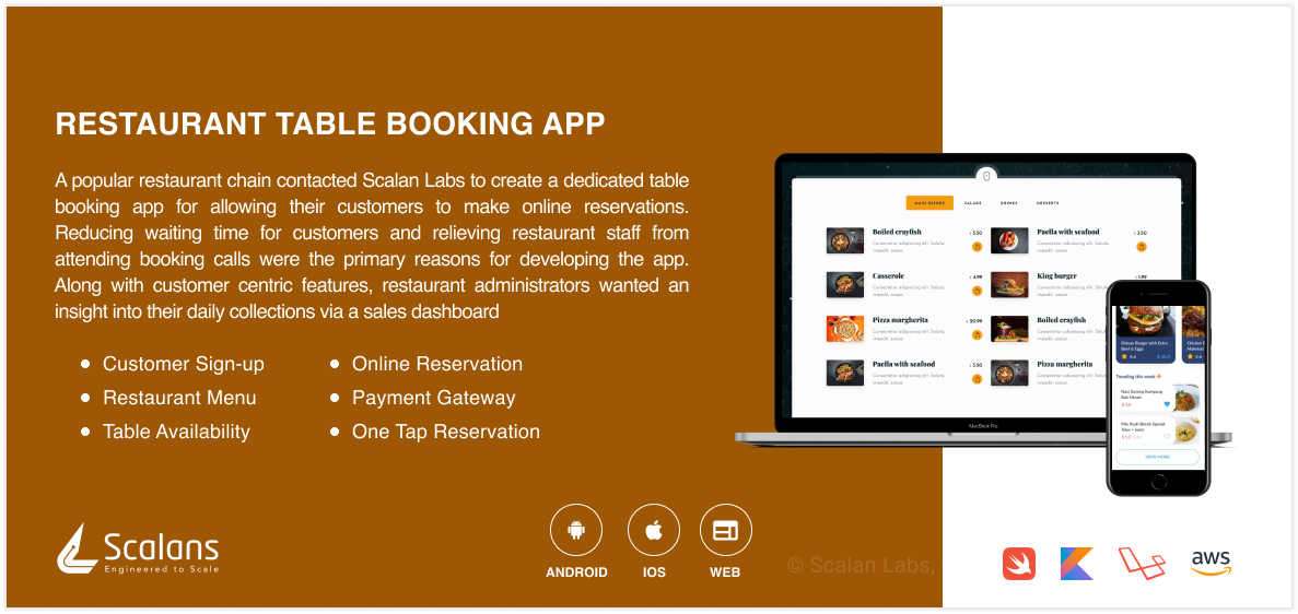 Restaurant Table Booking App