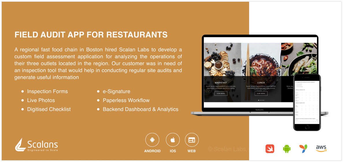 field audit app for restaurants